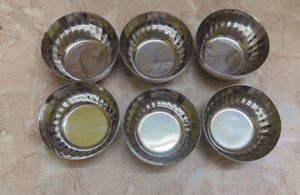 Set of 6 Stainless Steel Bowls