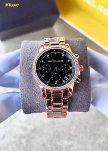 Michael Kors Rose Gold Green Dial Watch