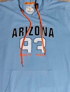 Light Blue Short Sleeve Hoodie for boys