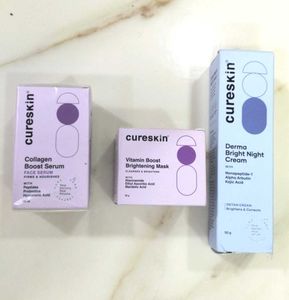 Cureskin Skincare Set - Serum, Mask, Cream