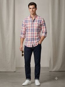 Men's Plaid Button-Down Shirt