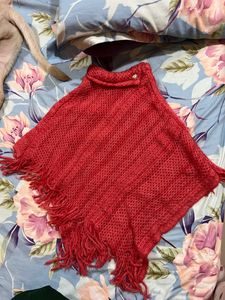 Cute Red Kaftan Sweater For Women