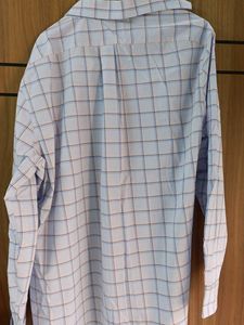 Men's Blue Plaid Button-Down Shirt