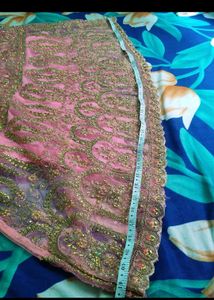 Pink Embroidered sharara set