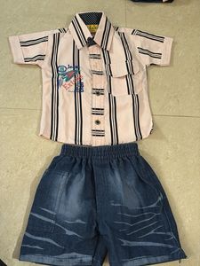 Boys Pink Striped Shirt
