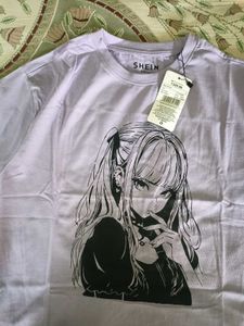 Lavender Graphic Cotton Tshirt