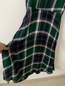 Classic Plaid Dress With Extra Sleeves