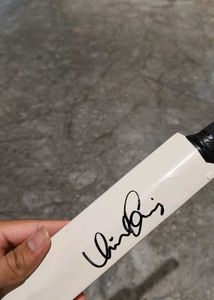 Virat Kohli & Hardik Pandya hand signed bat
