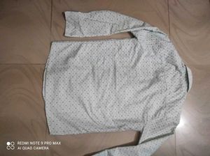 Retro Pattern Button-Up Shirt