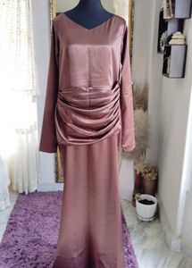 Elegant Mauve Maxi Dress