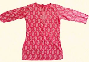 Vibrant Pink Paisley Kurta
