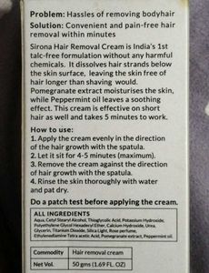 Sirona &amp; Good Vibes Hair Removal Cream