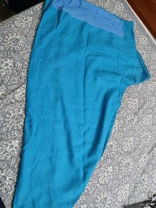 Embroidered Teal wool Kurta Set