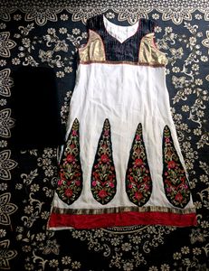 New Semi Stitched Velvet Embroidery Work