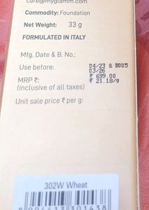 Mygalamm Super Serum Foundation 302wheat
