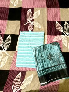 Elegant pure cotton unstitched dress material
