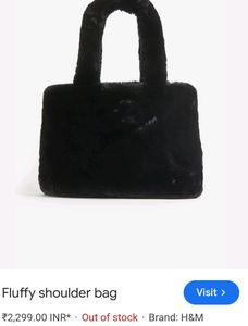 H&amp;M Faux Fur Fluffy Shoulder Bag