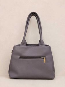 Stylish Grey Quilted Handbag
