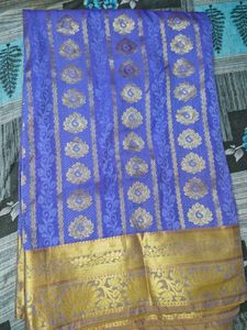 Elegant Lavender Banarasi Silk Saree-only saree