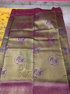 real zari work silk saree