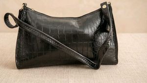 y2k leather Chic Black Clutch Bag