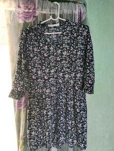 Length 34,Floral Print Midi Dress