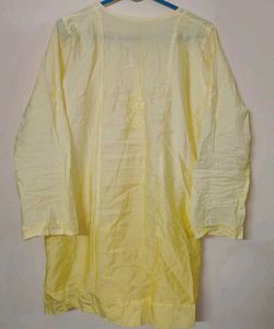 Yellow Embroidered Kurta