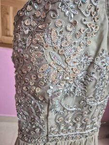 Embroidered Grey sharara