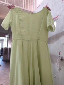 fluorescent green beautiful gown