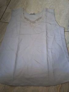 Elegant Sleeveless top with Embroidery