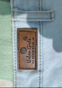 Light Wash Wide Leg Cargo Jeans