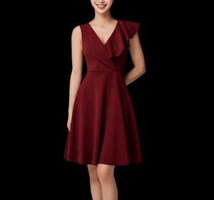 Chic Ruffle Detail A-Line Dress