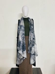 Printed Scarf cardigan