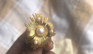 18K Gold Plated Pearl Burst Earrings