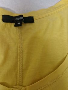 Comfortable Yellow Henley Top