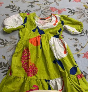 Vibrant Summer Dress with Tassel Detail