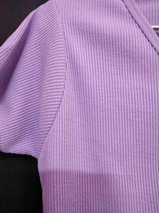 Lavender String Ribbed Top