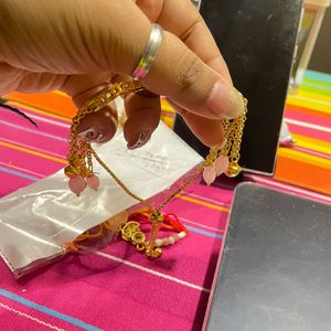 Kashmiri  Peacock Charm Watch Bracelet