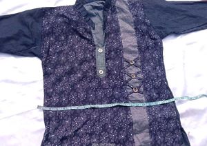Stylish Blue Floral Kurta