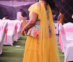 Beautiful Yellow Lehenga Choli