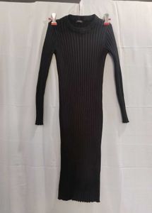 Shein Ribbed Long Sleeve Dress