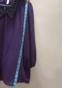 Sparkling Collar Purple Top (FREE DELIVERY)