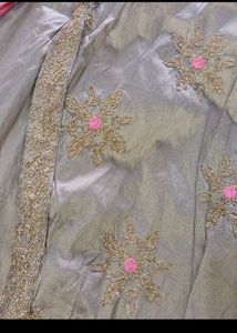 buzt 40 Elegant Grey Ethnic Gown