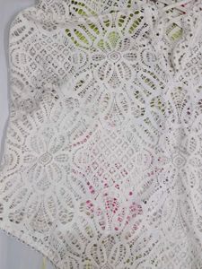 (1100)White Lace Bodysuit