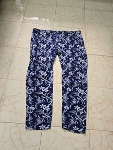 Blue Floral Sleeveless kurta set