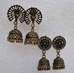 Customized Antique Peacock Jhumka Earrings