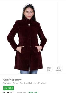 Brand New Comfy Sparrow Women Fitted Coat
