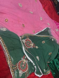 Pink Velvet Embellished suit