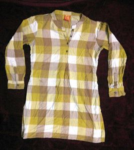 Casual Plaid Tunic Top