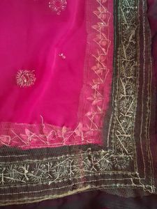 Designer Embroidered Silk Saree